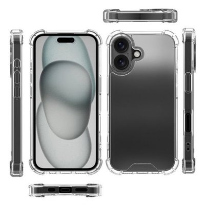 iPhone 16 Mobilskal Stöttåligt Transparent