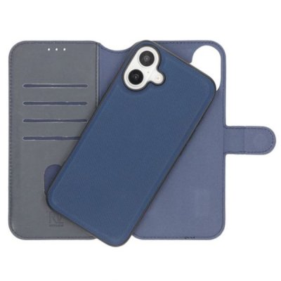 iPhone 16 Plånboksfodral Magnet Rvelon Blå