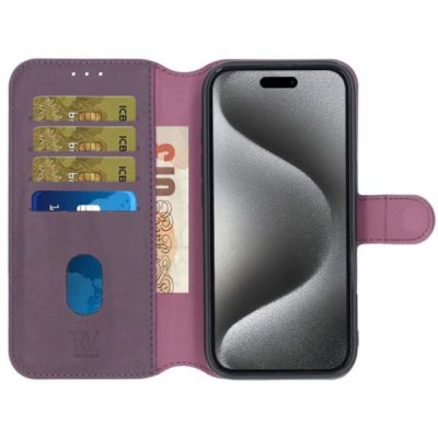 iPhone 16 Plånboksfodral Magnet Rvelon Lila