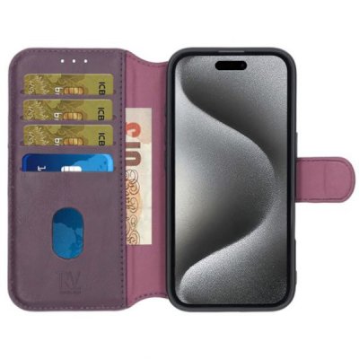 iPhone 16 Plånboksfodral Rvelon Lila