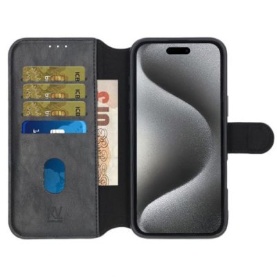 iPhone 16 Plus Plånboksfodral Rvelon Brun