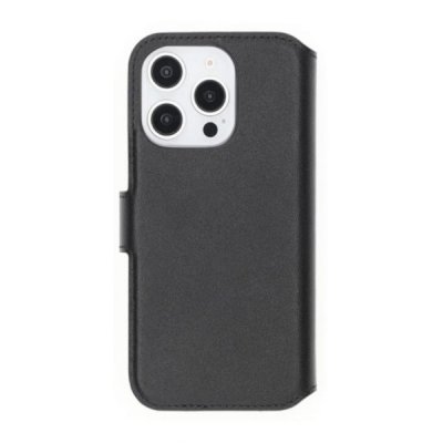 iPhone 16 Pro Max Plånboksfodral Äkta Läder Rvelon Svart