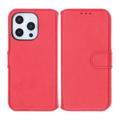 iPhone 16 Pro Plånboksfodral Magnet Rvelon Röd