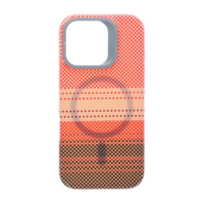 iPhone 16 Pro Skal med Magsafe och Utfällbart Stativ Orange Grön