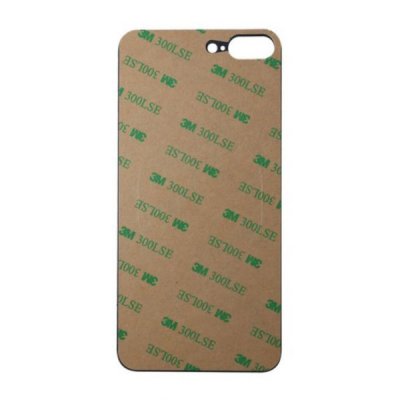 iPhone 8 Plus Baksida Glas med Självhäftande tejp Röd