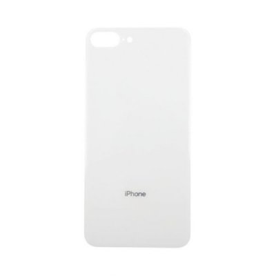 iPhone 8 Plus Baksida Glas med Självhäftande tejp Vit