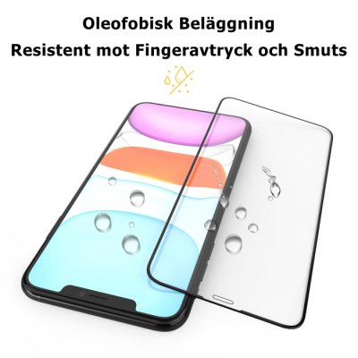 easy app skärmskydd screen protection iphone 7 8 plus svart black skydda skärm 9h
