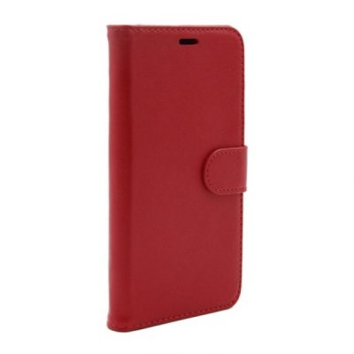 iphone x iphone xs rv rvelon plånboksfodral veganskt pu läder 6 kortfack 2 utfällbara magnetiskt lås flipstand stativ röd