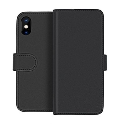iPhone X XS Plånboksfodral Magnet Rvelon Svart