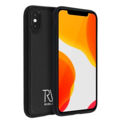 iPhone X XS Plånboksfodral Magnet Rvelon Svart