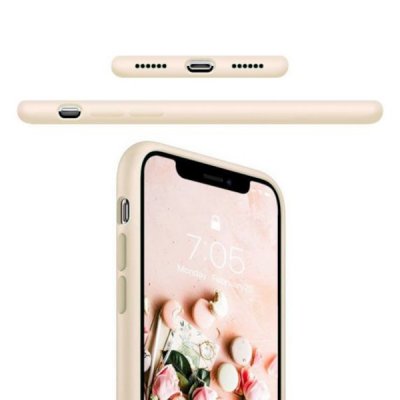 iPhone X XS Silikonskal Rvelon Beige