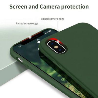 iPhone X XS Silikonskal Rvelon Grön