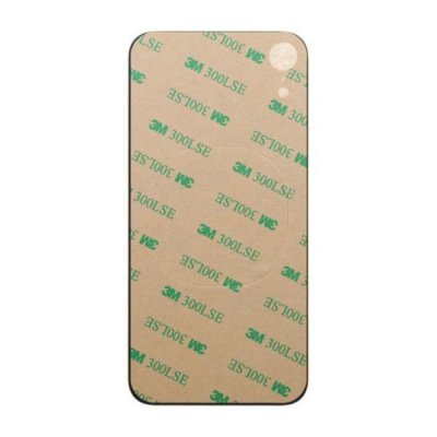 iPhone XR Baksida Glas med Självhäftande tejp Röd