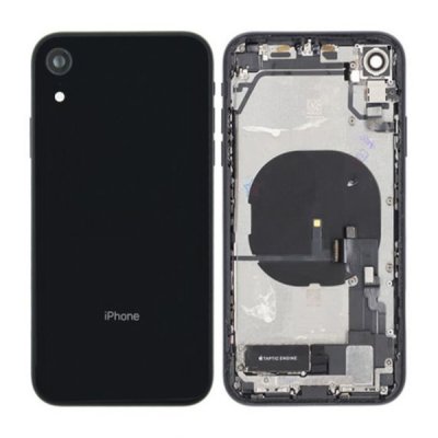 iPhone XR Baksida Komplett Ram OEM Svart