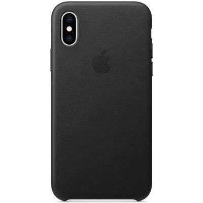 Apple iPhone XS Läderfodral - Svart