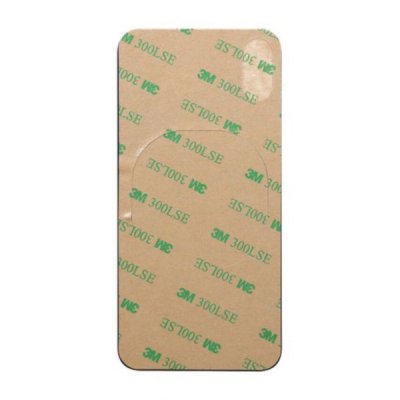 iPhone XS Max Baksida Glas med Självhäftande tejp Vit