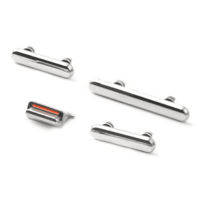 iphone xs reservdelar ström volym knappar mute switch växel tyst silver