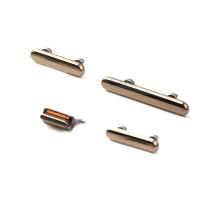 iphone xs volym knappar ström knapp tyst switch växel guld