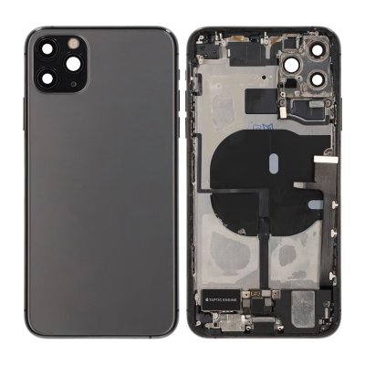 iPhone 11 Pro Max Baksida med Komplett Ram Svart