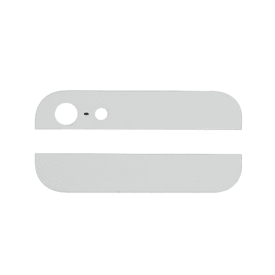 IPhone 5 Övre och nedre glas för baksida - Vit