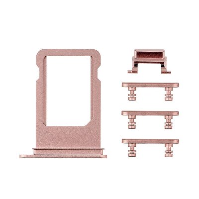 IPhone 7 plus Simkortshållare & Sidoknappar - Roséguld