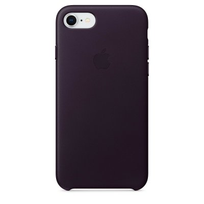 iphone-SE 2020-Original-Läder-skal-Aubergine