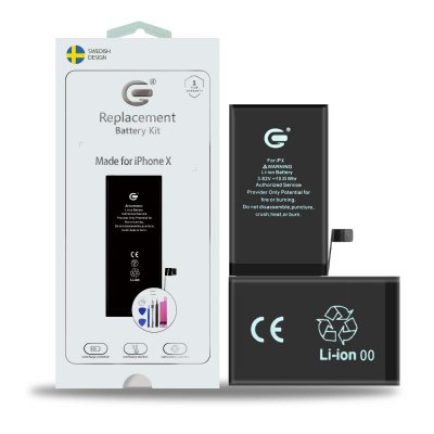 iPhone X batteri Komplett Kit för iPhone X Batteribyte