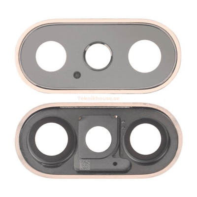 iPhone XS Max Kameralins med ram guld