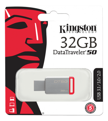 Kingston USB 3.0 DataTraveler 50 minne 32GB