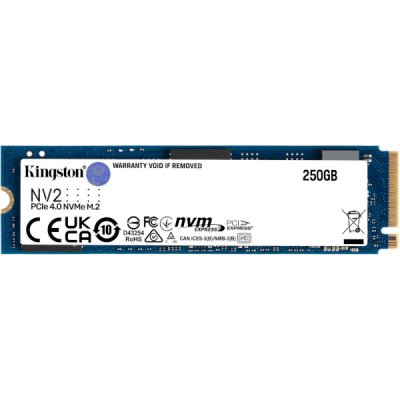 Kingston 250 GB Solid State Drive M.2 2280 Intern SSD Hårdisk PCI Express NVMe 4.0x4 3000mbps