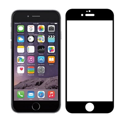 iPhone 6 Plus/6S Plus 9d skärmskydd heltäckande glas svart