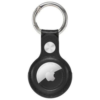 krusell apple watch airtag svart key ring nyckelring