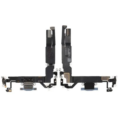 Laddkontakt med Flexkabel för iPhone 17 - Blå