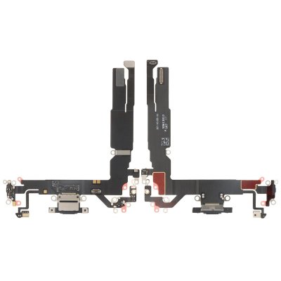 Laddkontakt med Flexkabel för iPhone 17 - Svart