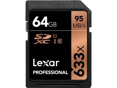 Lexar Professional 64GB SDXC UHS-I 633X 95MB/s