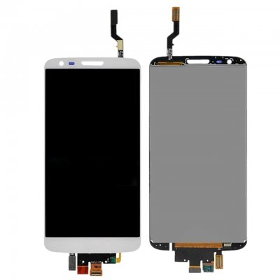 lg g2 skärm display vit ram