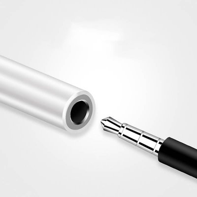 Lightning till 3,5 mm Adapter för hörlurar till iPhone - Vit