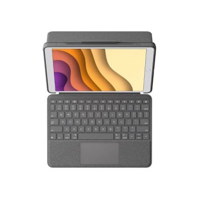 logitech combo touch för ipad air tredje generation och ipad pro 10.5 tum grå