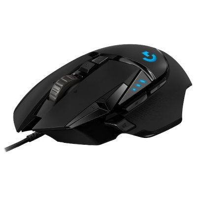 logitech g502 gaming mouse dataspel optisk mus svart kabel