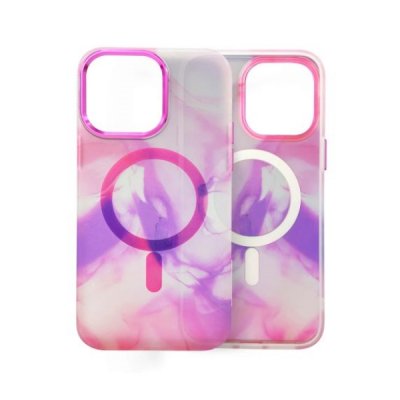 magsafe magnetic ink iphone case iphone 14 pro max pink rosa mobilskal tpu stöttåligt skal