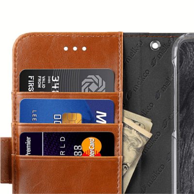 Melkco Wallet Case Plånboksfodral för iPhone 11 Pro Brun