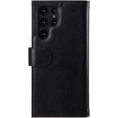 Melkco Wallet Case Plånboksfodral Passar till Samsung Galaxy S22 Ultra Svart