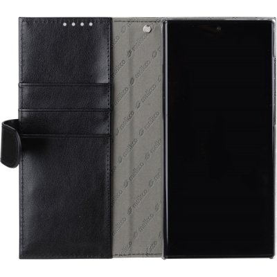 Melkco Wallet Case Plånboksfodral Passar till Samsung Galaxy S22 Ultra Svart