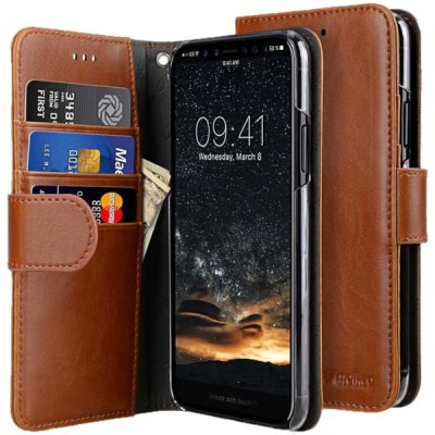 melkco walletcase plånboksfodral som passar till iphone 12 pro brun