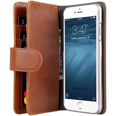 Plånboksfodral för iPhone 6/6S - Brun