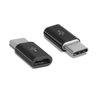 Micro-USB till USB-C adapter (svart)