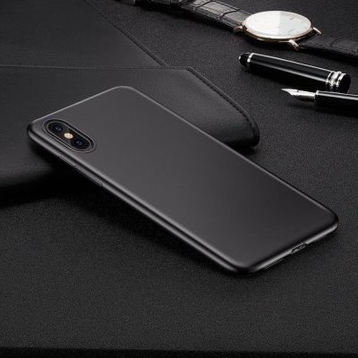 Mjukt TPU-Silikon skal till iphone X/XS - Svart