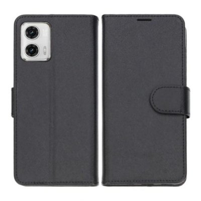 Motorola Moto G23 Plånboksfodral med Stativ Svart