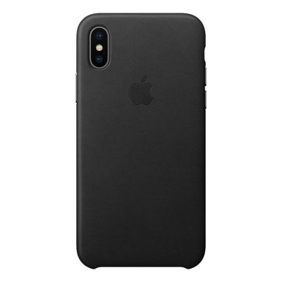 Apple Läderskal Original för iPhone X/XS - Svart