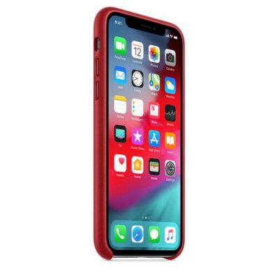 Apple iPhone XS Max läderfodral - Röd